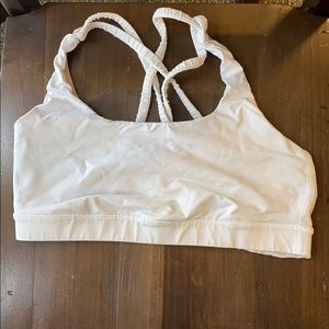 Women’s pure white lululemon sports bra